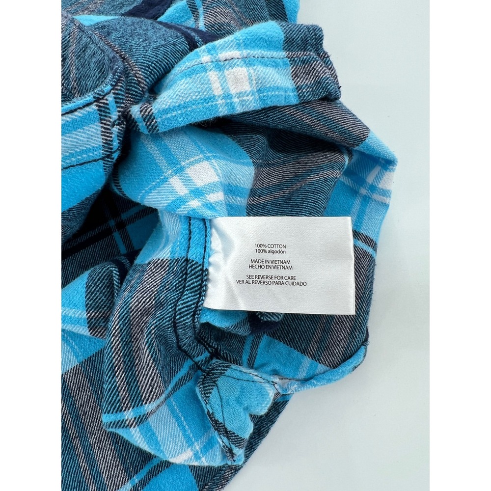 Woolrich Womens Plaid Flannel Button Down Shirt Cotton Cottagecore Camp L - Picture 4 of 8